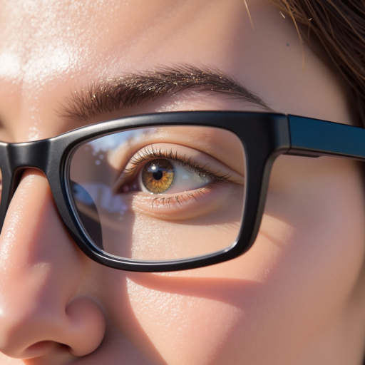 四十岁左右女性技术总监头像,穿黑色职业装,戴眼镜,科技公司办公室背景